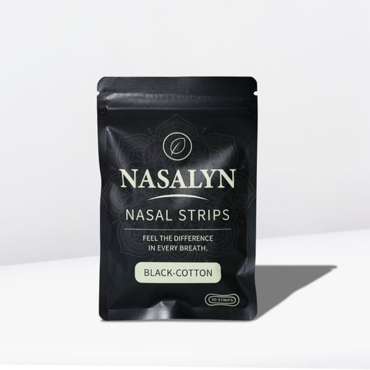 Nasalyn Zwarte Katoenen Neusstrip - 30 stuks