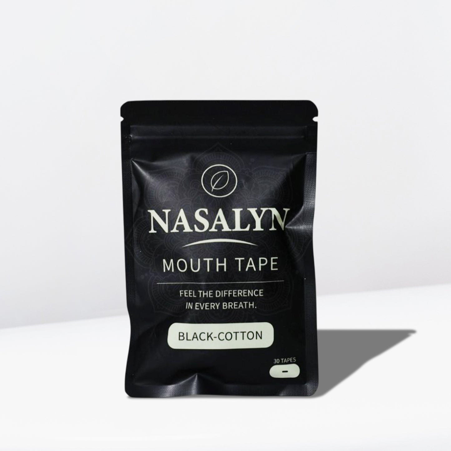Nasalyn Zwarte Katoenen Mondtape - 30 stuks