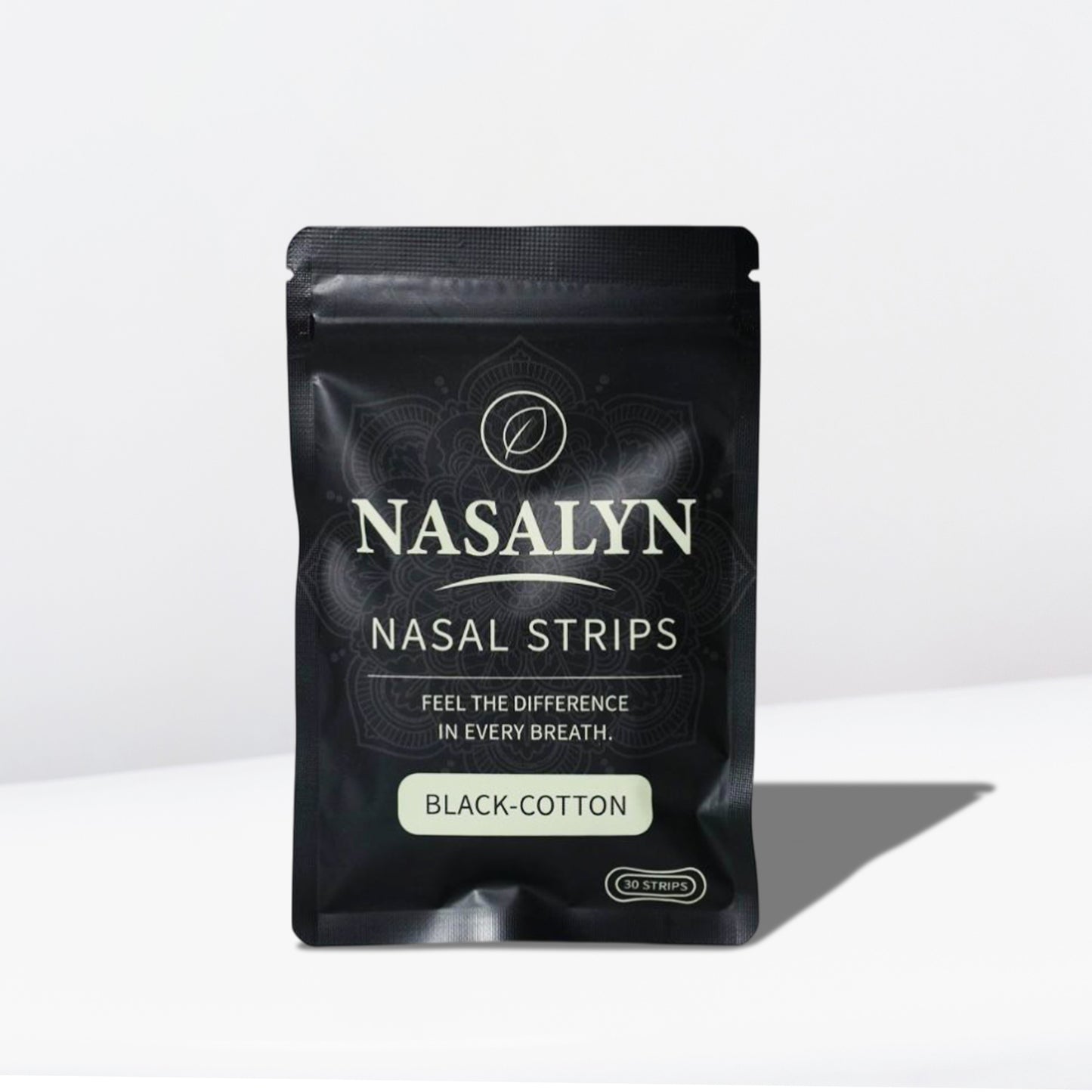 Nasalyn Zwarte Katoenen Neusstrip - 30 stuks