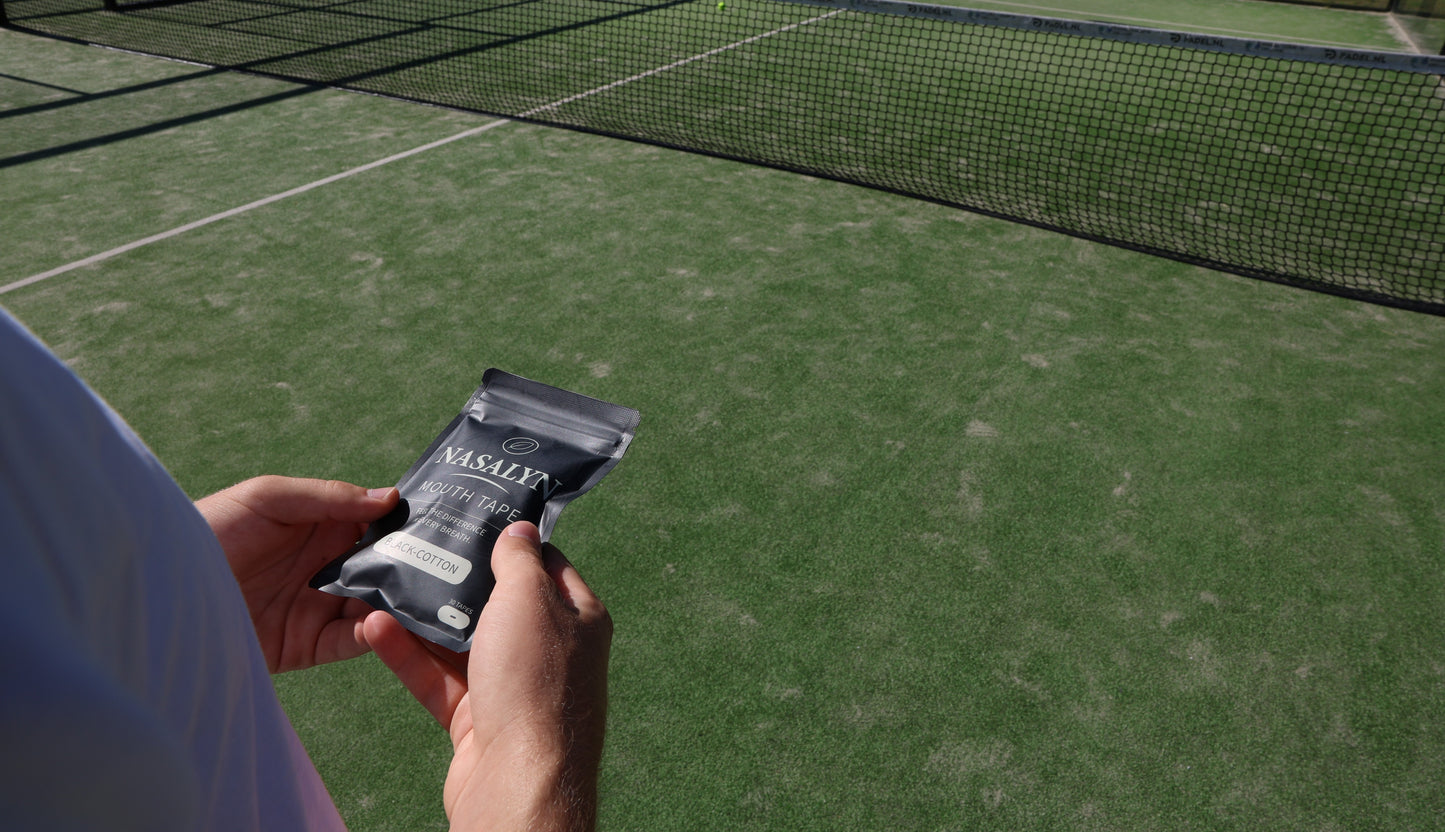 Nasalyn Zwarte Katoenen Mondtape - 30 stuks